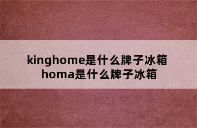 kinghome是什么牌子冰箱 homa是什么牌子冰箱